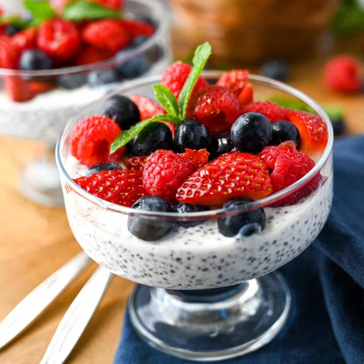 Greek yogurt parfait for breakfast